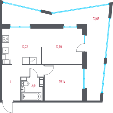 2 ккв 48,9 м²