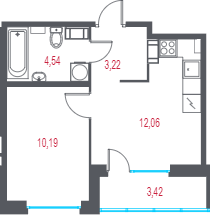 1 ккв 31,7 м²