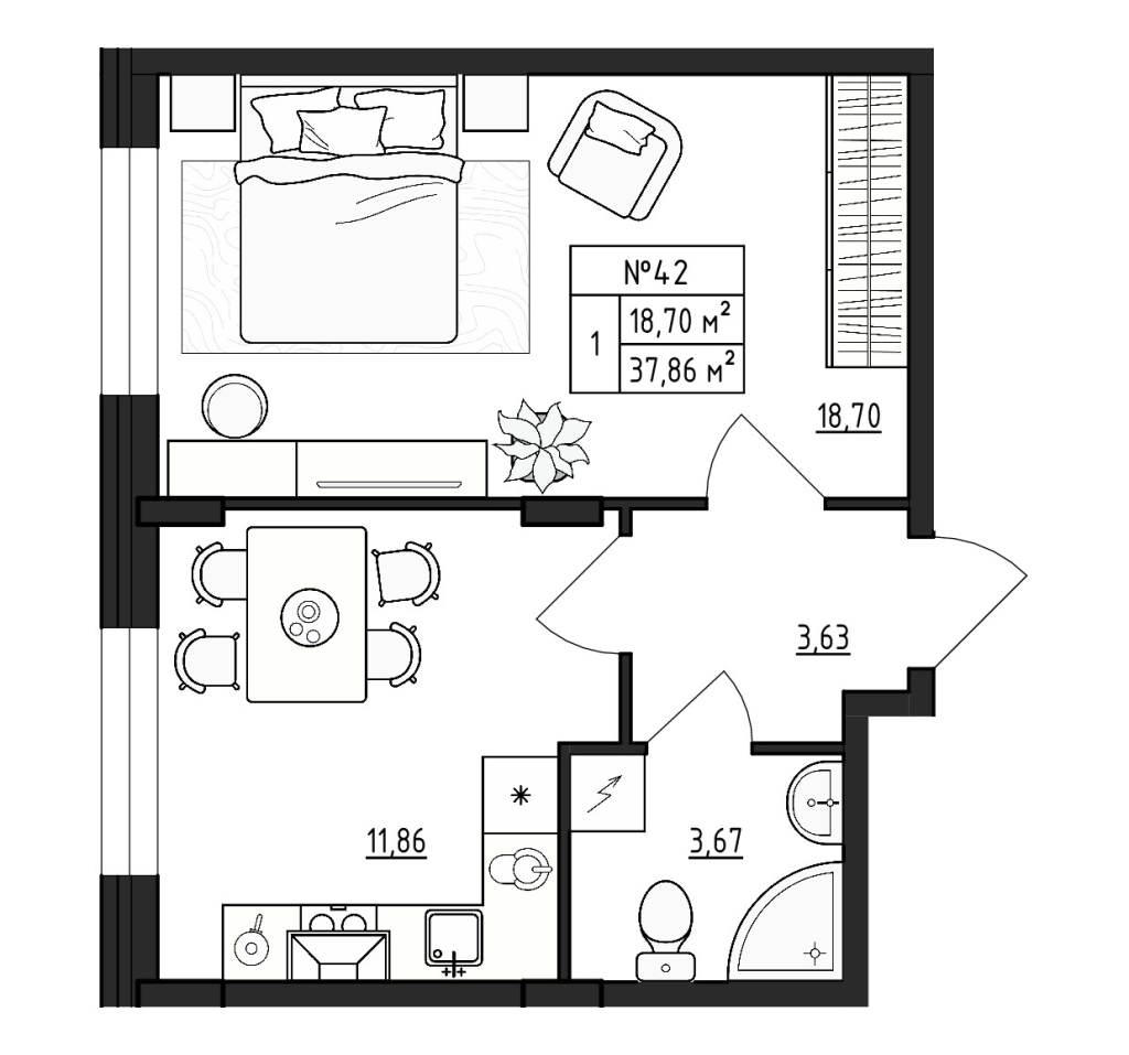 1 ккв 37,9 м²