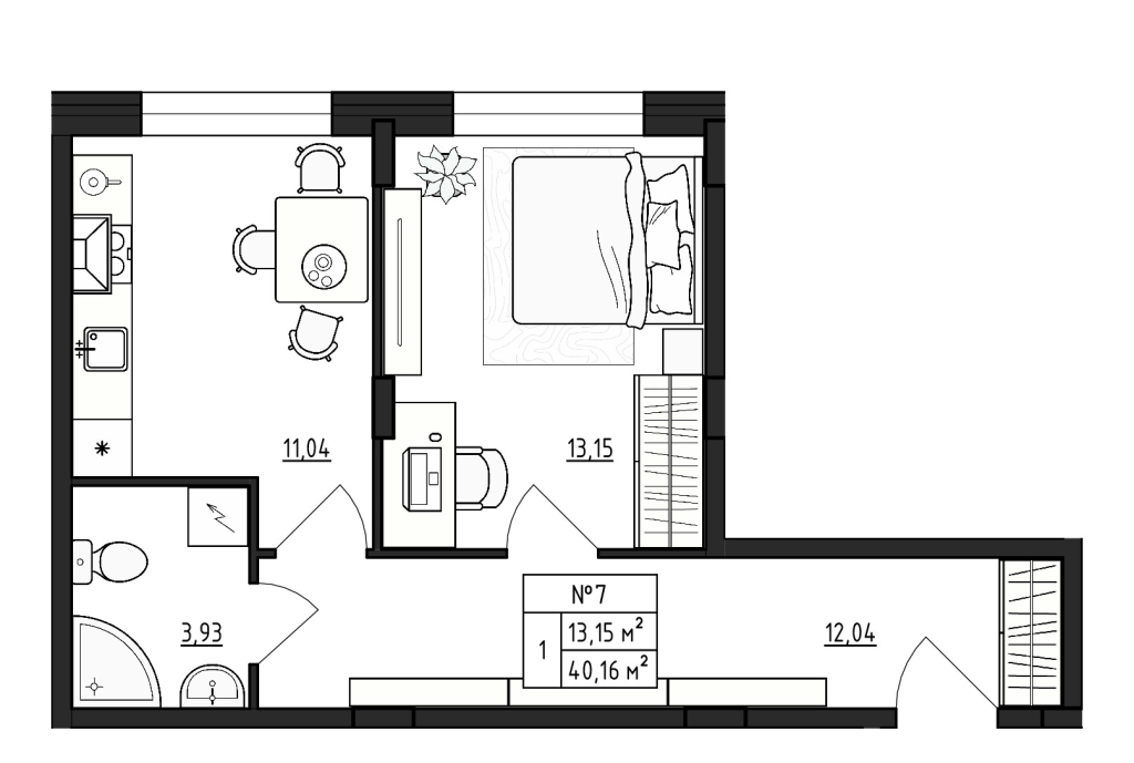 1 ккв 40,2 м²
