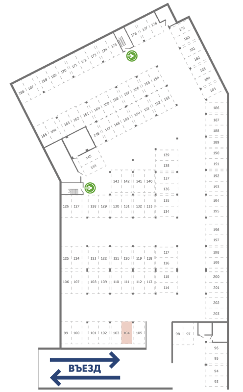 Паркинг 13,3 м²