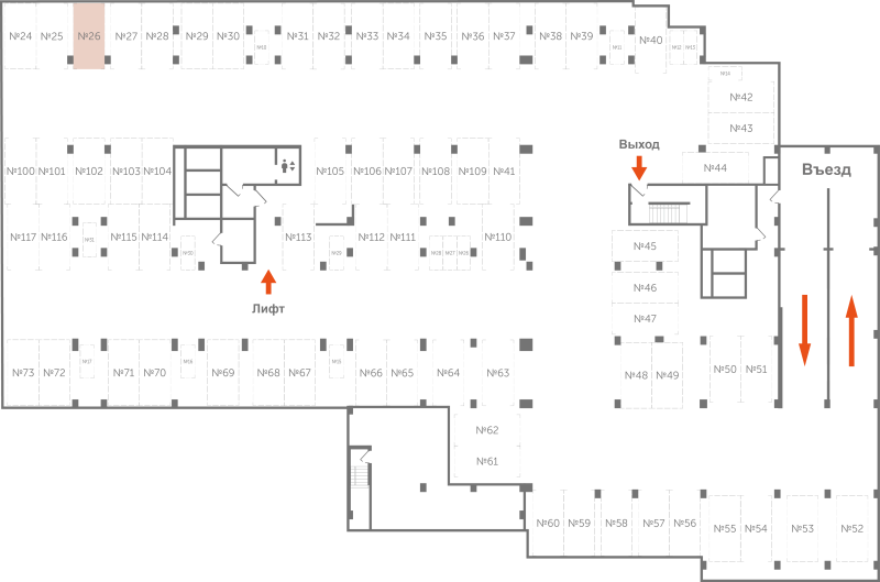 Паркинг 13,3 м²