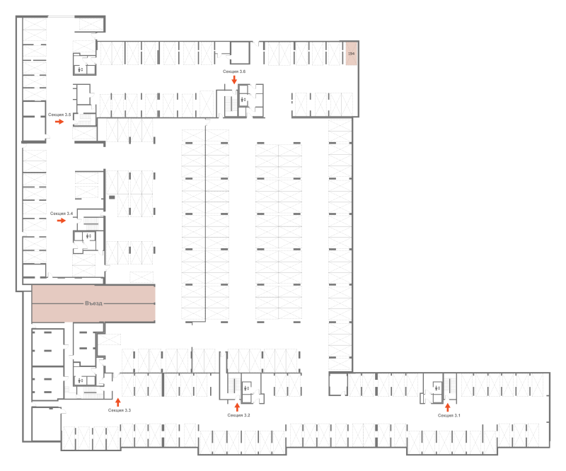 Паркинг 13,3 м²