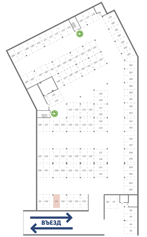 Паркинг 13,3 м²
