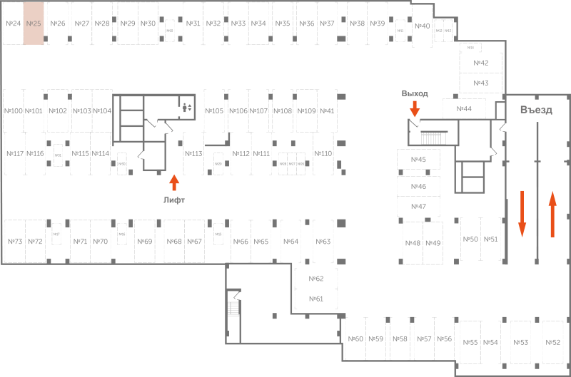 Паркинг 13,3 м²