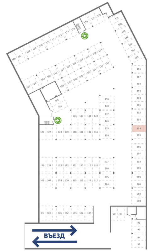 Паркинг 13,3 м²