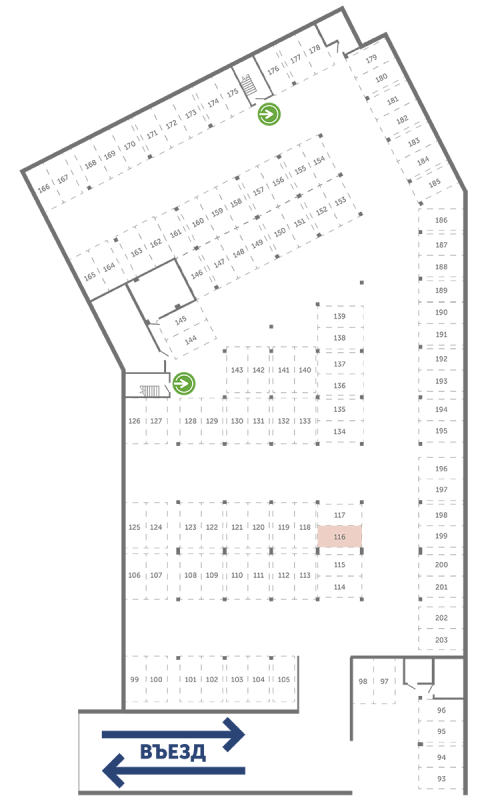 Паркинг 13,3 м²