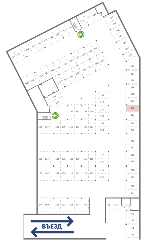 Паркинг 13,3 м²