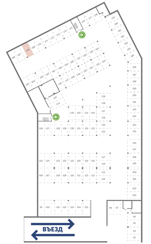 Паркинг 13,3 м²