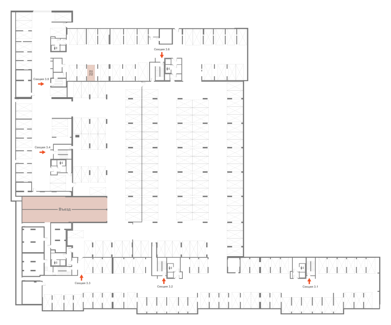 Паркинг 13,3 м²