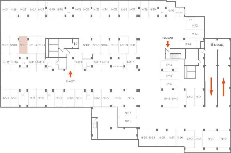 Паркинг 13,3 м²