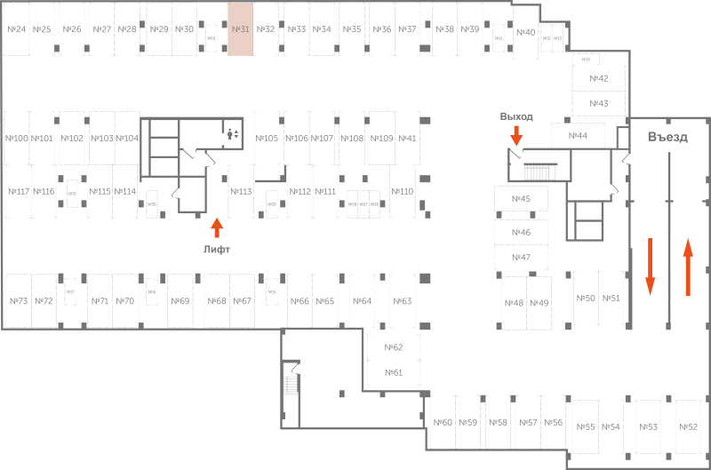 Паркинг 13,3 м²