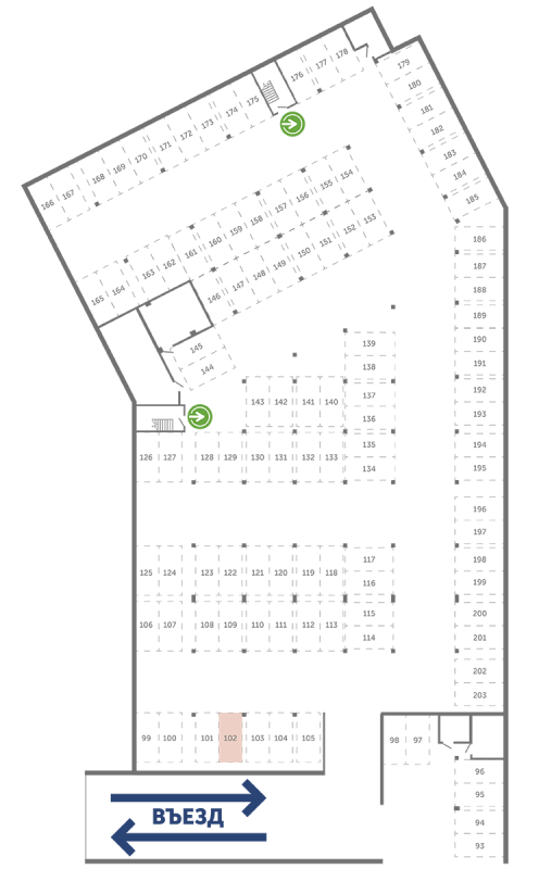Паркинг 13,3 м²