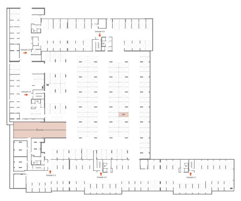 Паркинг 13,3 м²