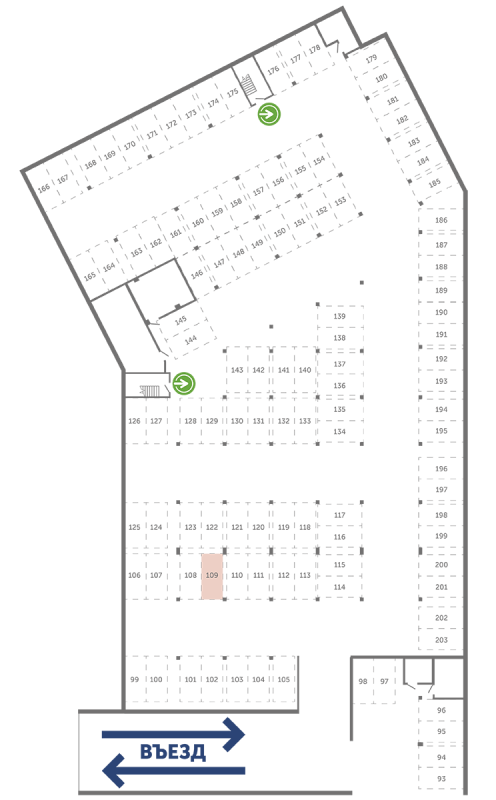 Паркинг 13,3 м²