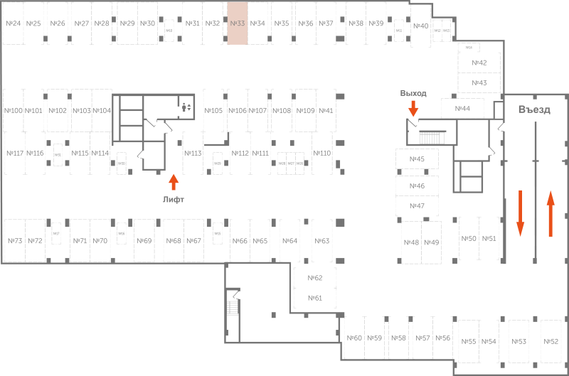 Паркинг 13,3 м²