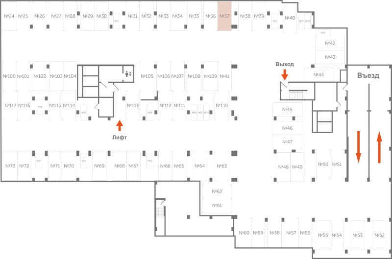 Паркинг 13,3 м²