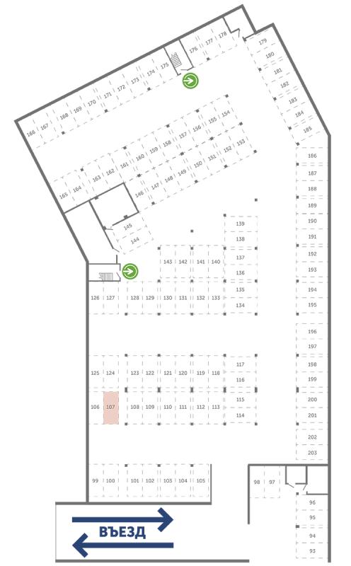 Паркинг 13,3 м²