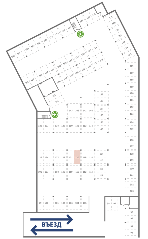 Паркинг 13,3 м²