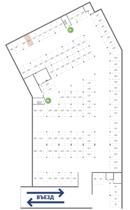 Паркинг 13,3 м²