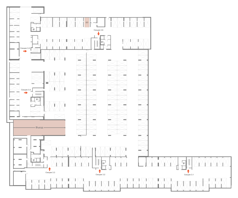 Паркинг 13,3 м²