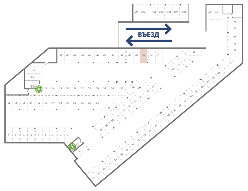 Паркинг 13,3 м²