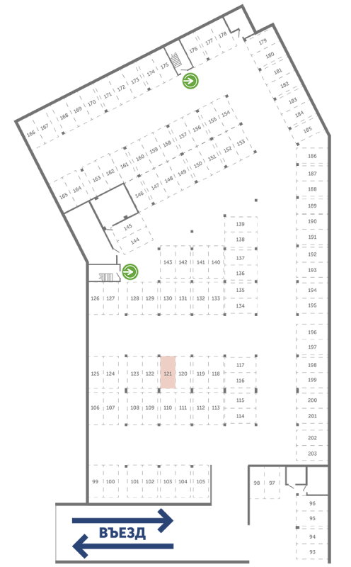 Паркинг 13,3 м²