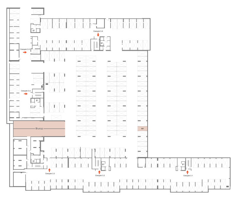 Паркинг 13,3 м²