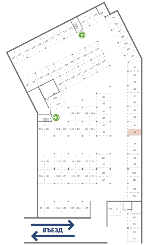 Паркинг 13,3 м²