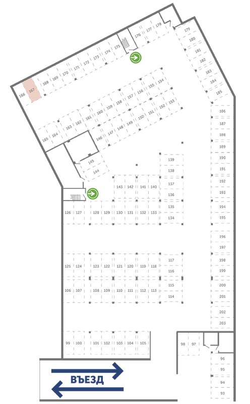 Паркинг 13,3 м²