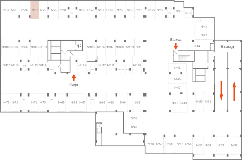 Паркинг 13,3 м²