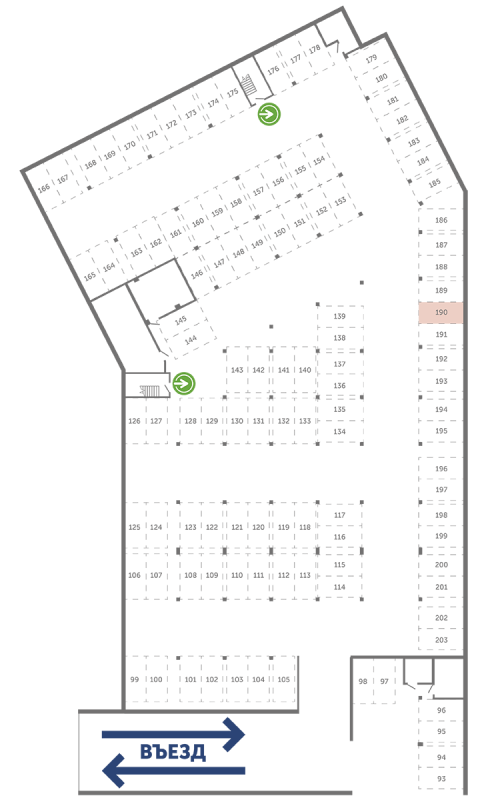 Паркинг 13,3 м²