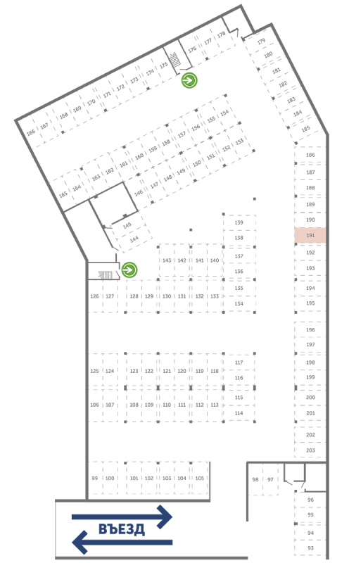 Паркинг 13,3 м²