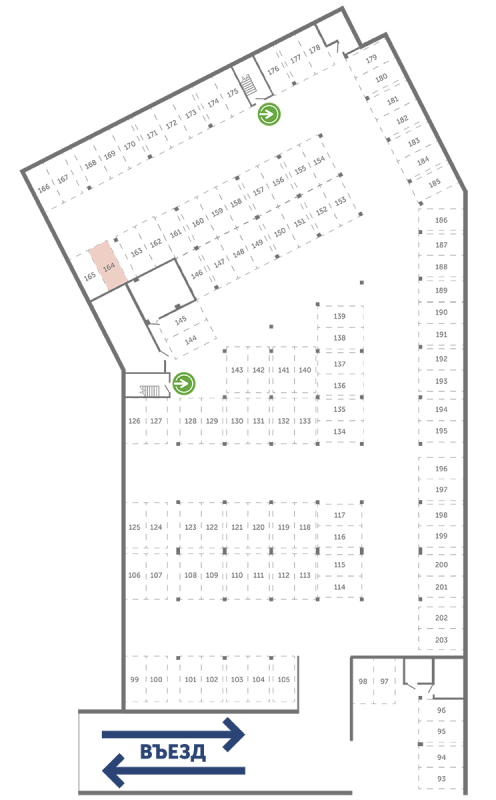 Паркинг 13,3 м²
