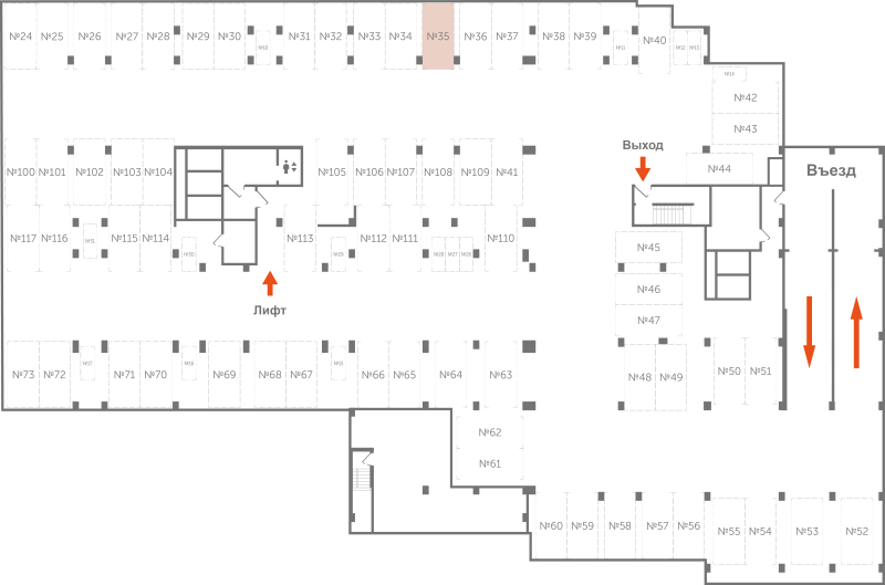 Паркинг 13,3 м²