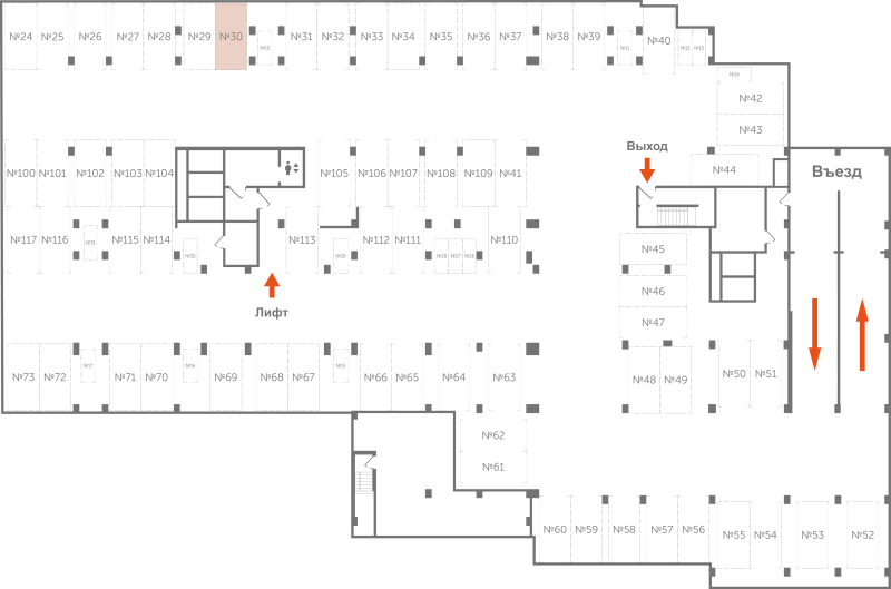 Паркинг 13,3 м²