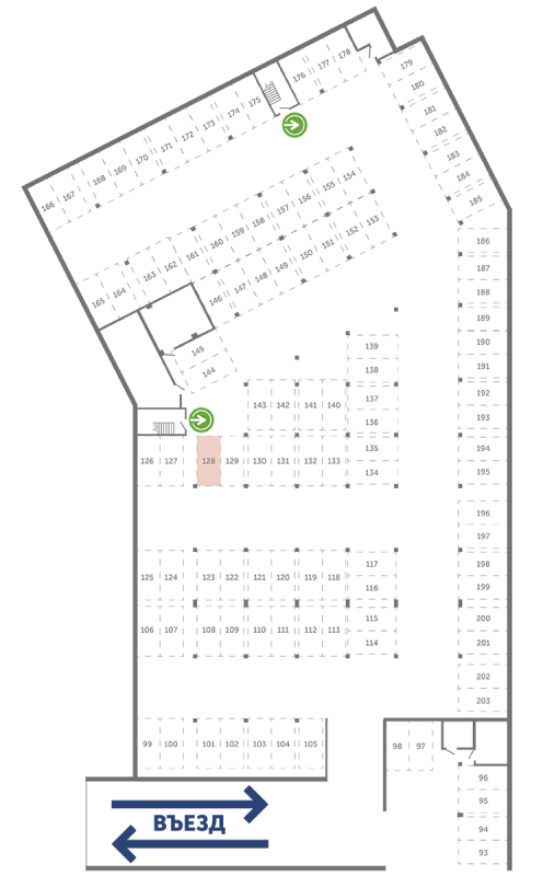 Паркинг 13,3 м²