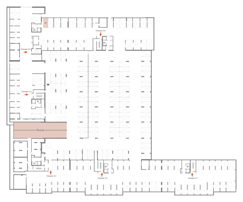 Паркинг 13,3 м²