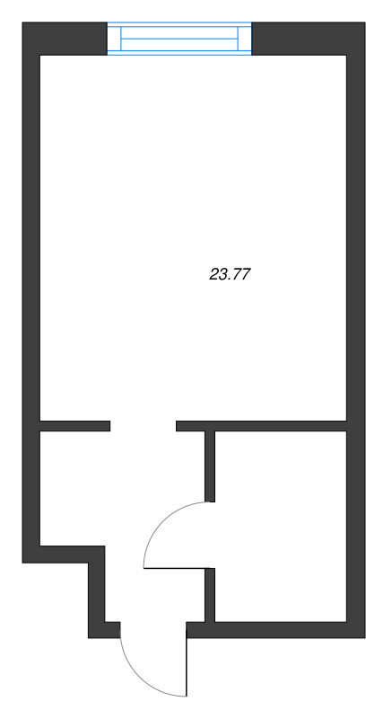 Студия 23,8 м²