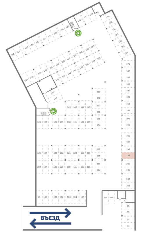 Паркинг 13,3 м²