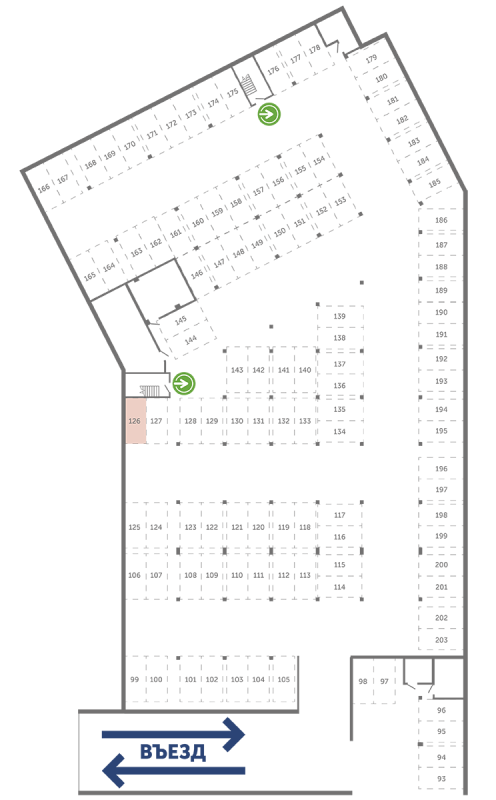 Паркинг 13,3 м²