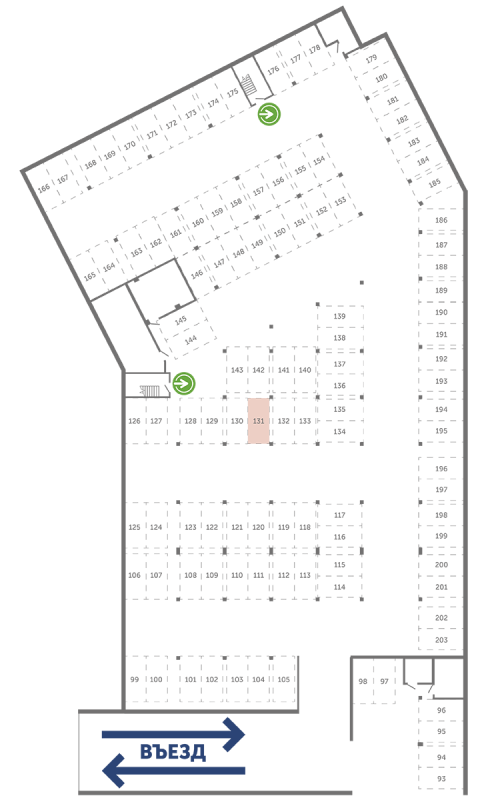 Паркинг 13,3 м²