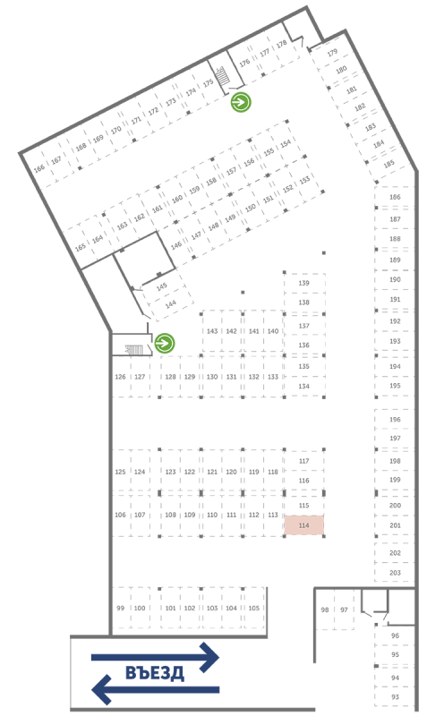 Паркинг 13,3 м²