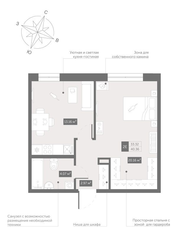 1 ккв 41,6 м²