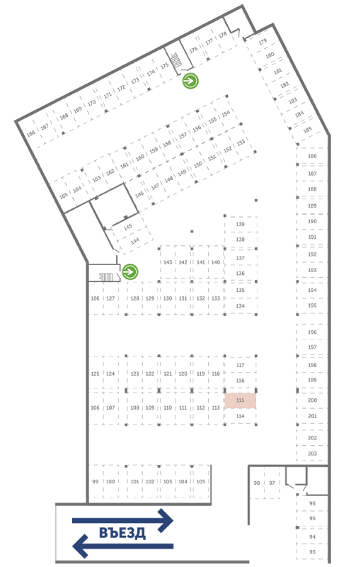 Паркинг 13,3 м²