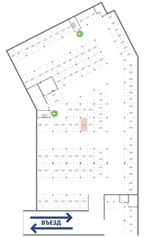 Паркинг 13,3 м²