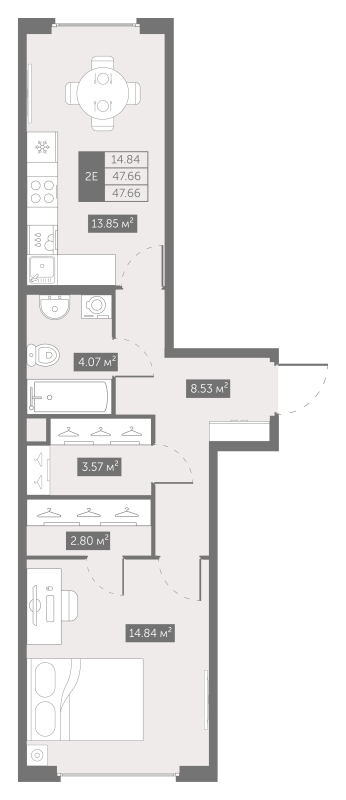 1 ккв 47,7 м²