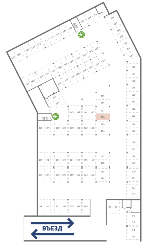 Паркинг 13,3 м²