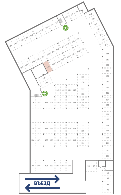 Паркинг 13,3 м²