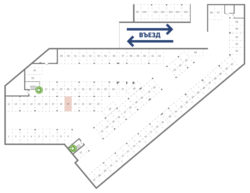 Паркинг 13,3 м²